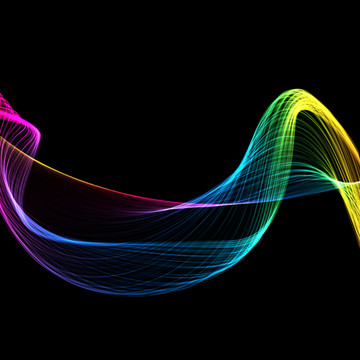 七彩色带 点亮设计灵感的花纹线条与边框素材